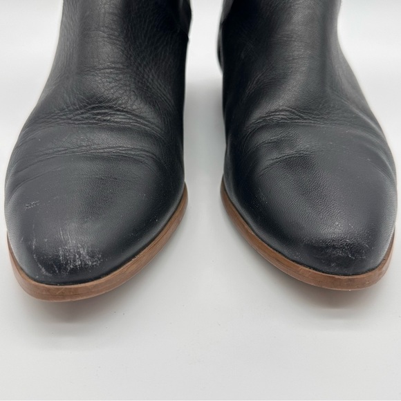 Vintage Allegre Black Leather Knee High Boots - Picture 3 of 12